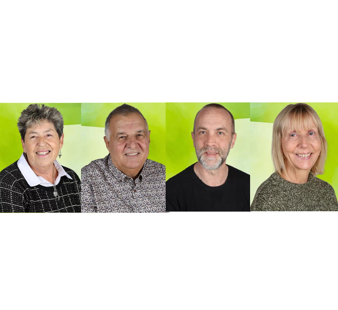 Martine, Gilles, Mathieu et Anne, avec la liste Auterive Autrement