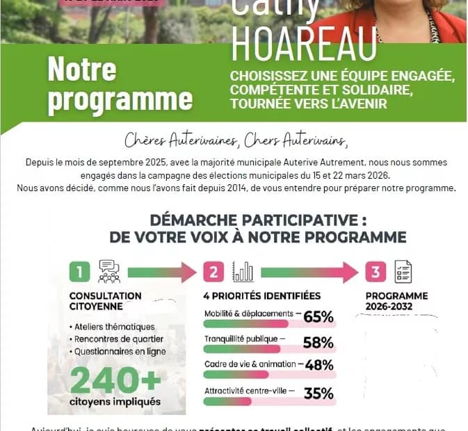 Programme Auterive Autrement 2026-2032